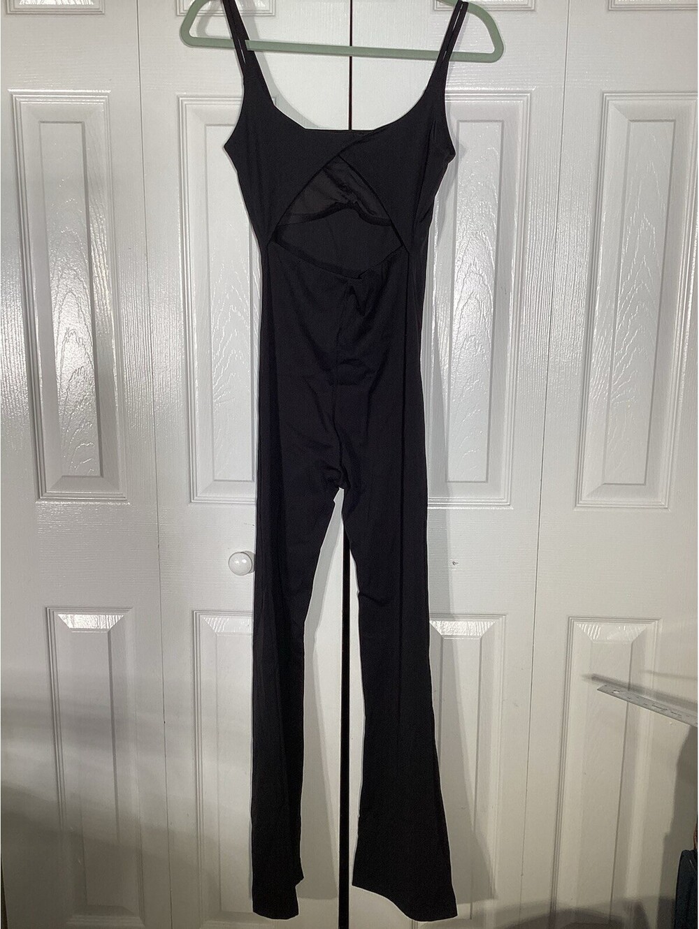 VertVie Womens Seamless Ribbed Jumpsuit XS Black NWT Gym Yoga Romper Bodysuit